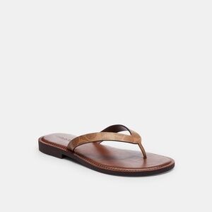 Coach Brianna Flip Flop In Signature Canvas